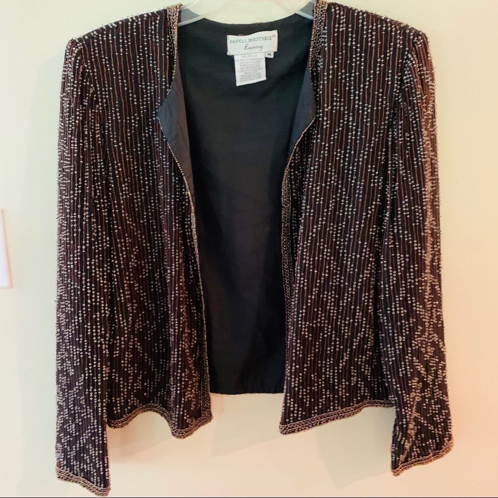 PAPÉLL EVENING BOUTIQUE BEADED JACKET Medium - Picture 7 of 11